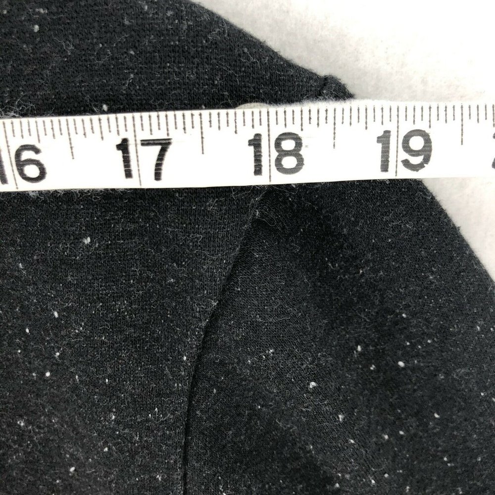 CottonOn Fleece Collection Womens Sweatshirt Black Large Gray Speckled Crew Neck - Picture 9 of 12